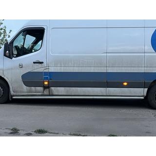 Praguri Laterale Premium (2 buc, Inox) Opel Movano 2010-2021 foto 3