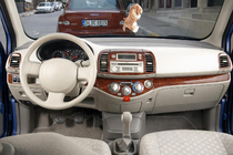 Nissan Micra K12 2003-2010 Capace Panou Bord Lemn foto 1