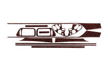 Nissan Primera P12 2002–2007 Capace Panou Bord Aluminiu foto 1