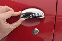 Peugeot 107 2005-2014 Capace manere usi inox 4 bucati, Carmos - Otel turcesc foto 1