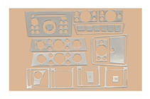 Opel Vectra C 2002-2008 Capace Panou Bord Aluminiu foto 3