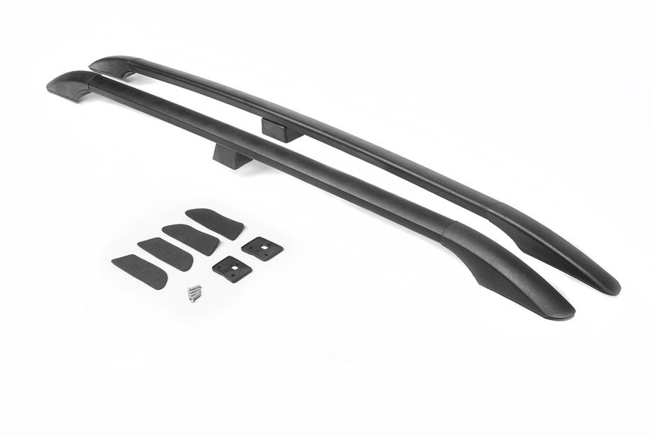 Renault Kangoo 1998-2008 Bare longitudinale negre Baza Maxi, Picioare din Plastic Foto 3