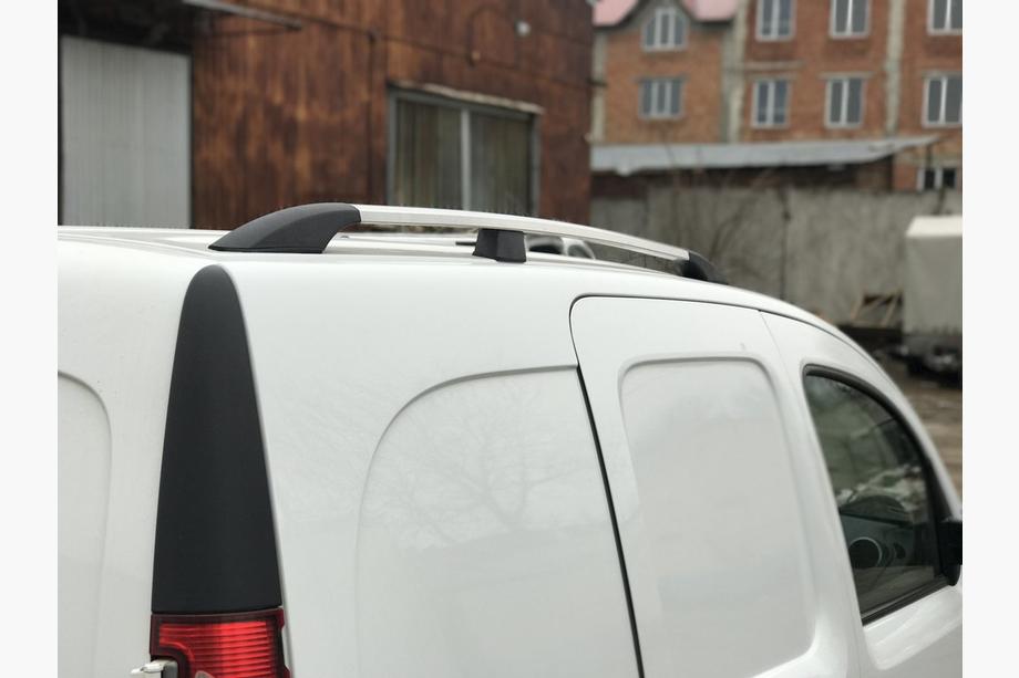 Renault Kangoo 2008–2020 Bare Longitudinale Crom Baza Maxi, Picioare din Plastic Foto 7