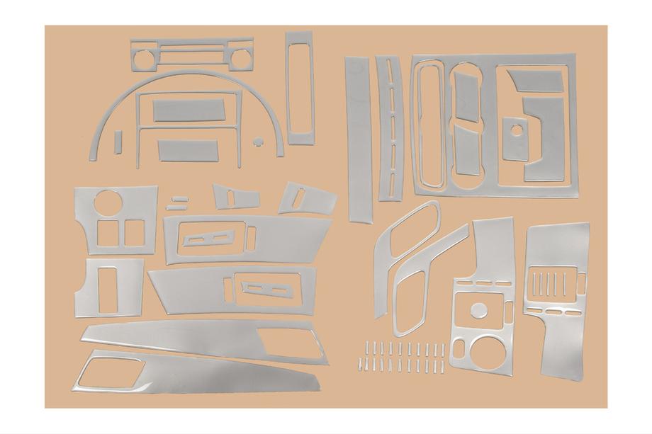 Volkswagen Crafter 2006-2016 Kit ornamente bord (50 piese) Aluminiu Foto 6