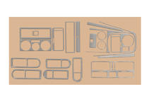 Volkswagen Bora 1998-2004 Tuning interior auto Aluminiu foto 2