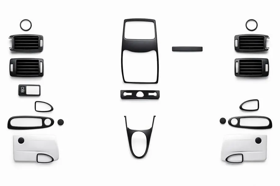 Renault Clio II 1998-2005 Accesorii interior auto Negru Image