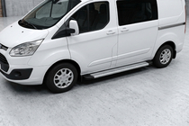 Ford Custom 2013-2022 Praguri Laterale Maya V2 (2 buc, Aluminiu) foto 1