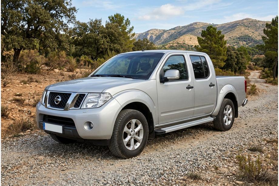 Nissan Navara 2006-2015 Praguri Laterale Maya V2 (2 buc, Aluminiu) Image
