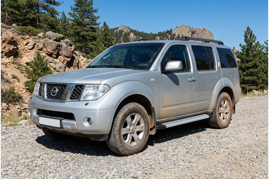 Nissan Pathfinder R51 2005-2014 Praguri Laterale Maya V2 (2 buc, Aluminiu) Image