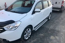 Renault Lodgy 2013-2022 Praguri Laterale Maya V2 (2 buc, Aluminiu) foto 1