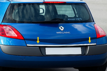Renault Megane II 2004-2009 Ornament portbagaj inox HB, Carmos - Otel Turcesc foto 2