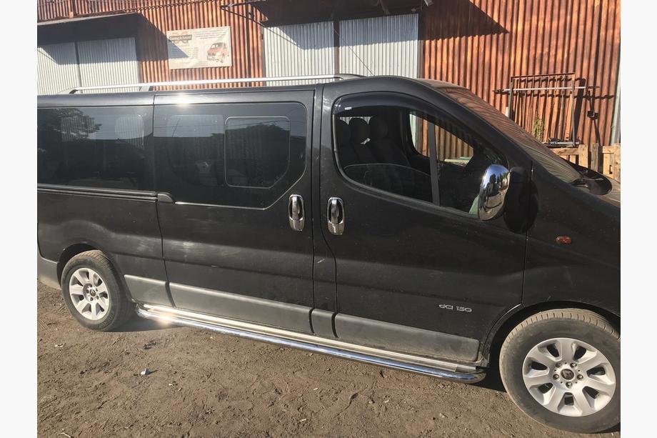 Renault Trafic 2001–2015 Praguri Laterale Premium (2 buc, Inox) 60 mm, ampatament lung Foto 5