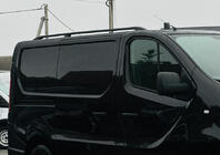 Renault Trafic 2015- Bare longitudinale negre Scurt, Picioare din Plastic foto 5