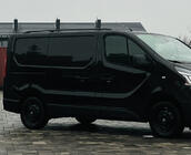 Renault Trafic 2015- Bare longitudinale negre Scurt, Picioare din Plastic foto 6