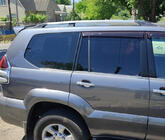 Toyota Land Cruiser Prado 120 2002-2009 Bare longitudinale Crom turcesti Picioare din plastic foto 1