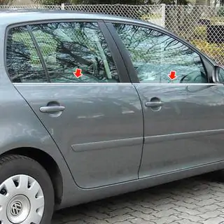 Ornamente exterioare geam inox (4 buc) foto 1
