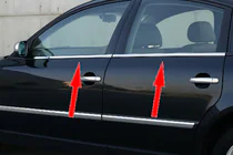 Volkswagen Passat B5 1997-2005 Ornamente exterioare geamuri inox (4 buc) Carmos - Otel Inoxidabil Turcesc foto 1