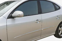 Hyundai Elantra (HD) 2006-2011 Capace Manere Cromate (4 buc, Otel Inoxidabil) foto 1