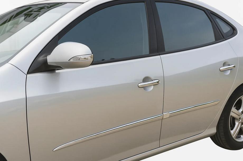 Hyundai Elantra (HD) 2006-2011 Capace Manere Cromate (4 buc, Otel Inoxidabil) OmsaLine - Otel Inoxidabil Italian Foto 1