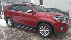 Kia Sorento II XM 2009-2014 Ornamente Geamuri (6 buc, Otel Inoxidabil) foto 1