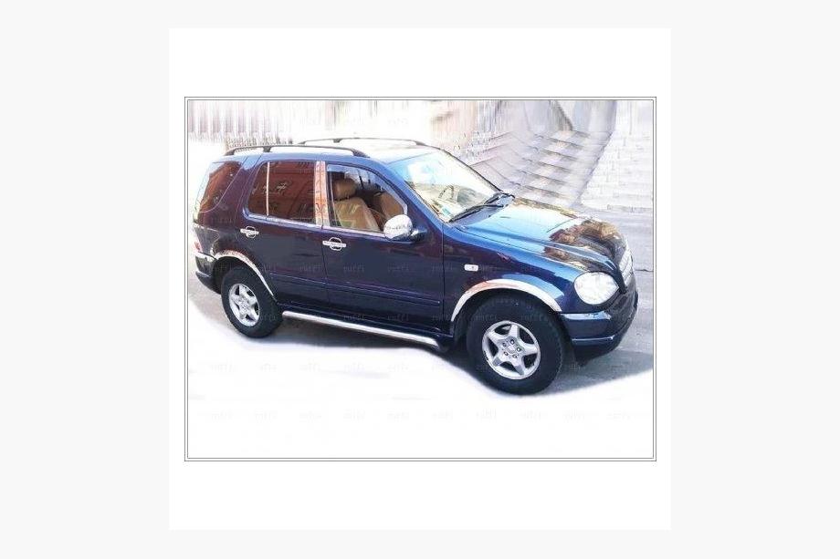 Mercedes ML W163 1997-2005 Ornamente exterioare geamuri inox (6 buc) Carmos - Otel Inoxidabil Turcesc Foto 4