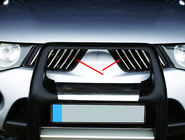 Mitsubishi L200 2006-2015 Capace Grila Cromate (14 buc, Otel Inoxidabil) foto 2