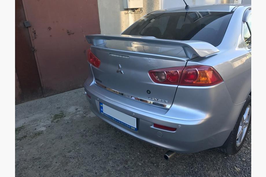 Mitsubishi Lancer X 2008- Protectie prag portbagaj inox Foto 2