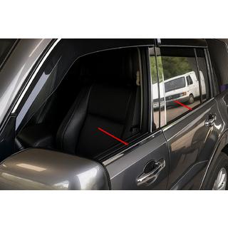 Ornamente Geamuri Otel Inoxidabil (4 buc) Mitsubishi Pajero Wagon IV 2006-2021 foto 1