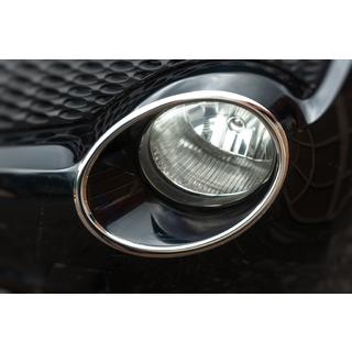 Capace cromate pentru faruri fata (2 buc, inox) foto 2