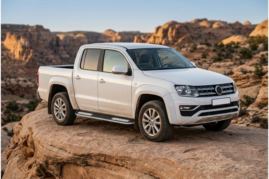 Volkswagen Amarok 2010-2022 Praguri Laterale Tayga V2 (2 buc, Aluminiu) Image