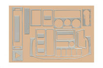 Volkswagen T4 Caravelle/Multivan 1990–2003 Capace bord (1999-2003) Aluminiu foto 6