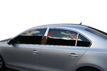 Volkswagen Jetta 2011-2018 Ornamente Stalpi Usa Inox foto 1