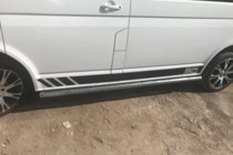 Volkswagen T5 2010-2015 Tevi Laterale (2 buc, Otel Inoxidabil) foto 4