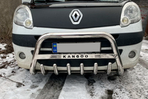 Renault Kangoo 2008–2020 Bullbar WT003/004 (Inox) fara inscriptie, 51 mm foto 2