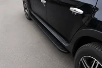 Renault Duster 2008–2017 Praguri Laterale Tayga Black (2 buc, Aluminiu) foto 1