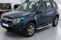Dacia Duster 2008-2018 Praguri Laterale Tayga Grey V2 (2 buc, Aluminiu) foto 2