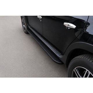 Praguri Laterale Tayga V1 Black (2 buc, Aluminiu) foto 1