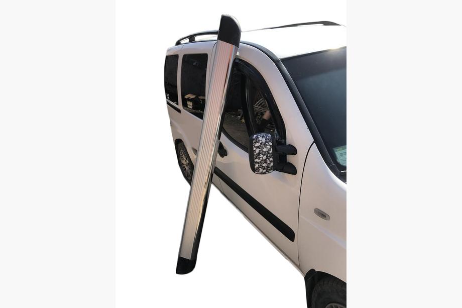 Peugeot Partner Tepee 2008-2018 Praguri Laterale Omsa Chrome (2 buc, Aluminiu) Image