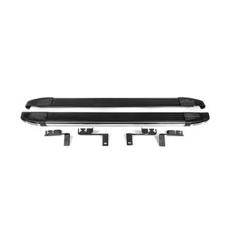 Praguri laterale Omsa Black (2 buc, aluminiu) Citroen Nemo 2007-2017 foto 1