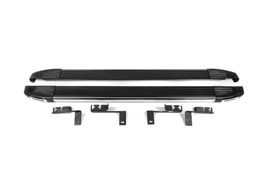 Citroen Nemo 2007-2017 Praguri laterale Omsa Black (2 buc, aluminiu) Image