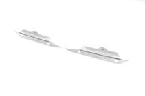 Nissan Navara 2006-2015 Capac crom pentru senzori parcare (2 buc, inox) foto 1
