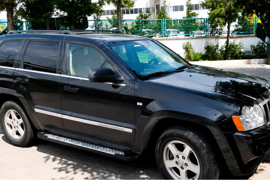 Jeep Grand Cherokee WK 2004-2010 Praguri laterale Allmond Grey (2 buc, aluminiu) Image