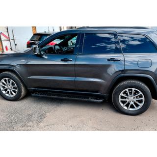 Praguri Laterale Allmond Black (2 buc, Aluminiu) Jeep Grand Cherokee WK2 2010-2021 foto 3