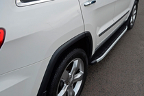 Jeep Grand Cherokee WK2 2010-2021 Praguri Laterale Fullmond (2 buc, Aluminiu) foto 3