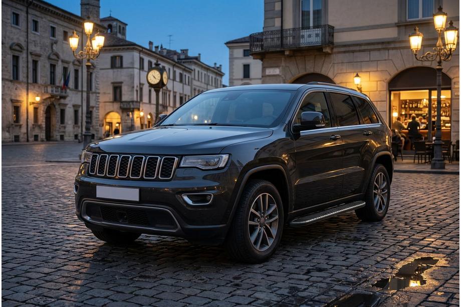 Jeep Grand Cherokee WK2 2010-2021 Praguri Laterale Bosphorus Black (2 buc, Aluminiu) Foto 1