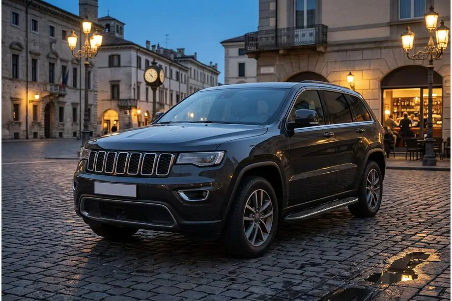 Jeep Grand Cherokee WK2 2010-2021 Praguri Laterale Bosphorus Black (2 buc, Aluminiu) Image