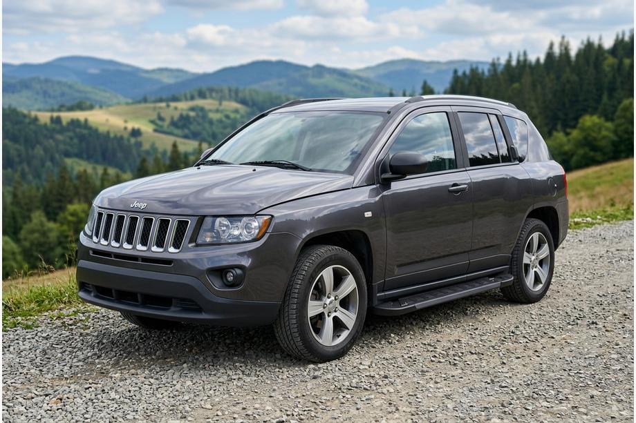 Jeep Compass 2006-2016 Praguri Laterale RedLine Black (2 buc, Aluminiu) Image