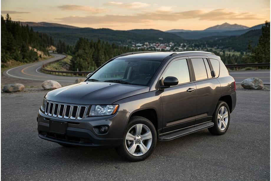 Jeep Compass 2006-2016 Praguri Laterale Bosphorus Black (2 buc, Aluminiu) Image