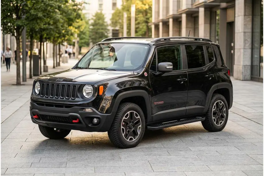 Jeep Renegade 2014- Praguri Laterale Allmond Black (2 buc, Aluminiu) Image