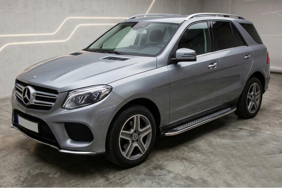 Mercedes GLE/ML class W166 2011-2018 Praguri Laterale Maydos V2 (2 buc, inox) Image